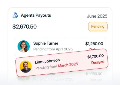 Delayed Agent Payouts